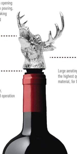 Bouchon de vin argenté – Image 3